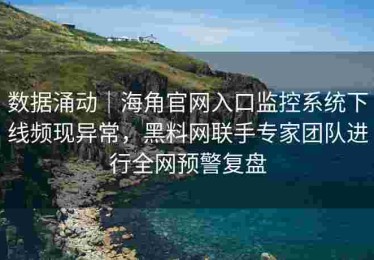 数据涌动｜海角官网入口监控系统下线频现异常，黑料网联手专家团队进行全网预警复盘